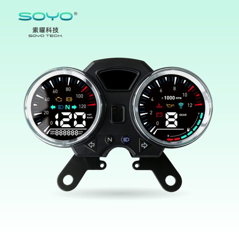 T001 GN太子款LCD摩托车仪表120KM